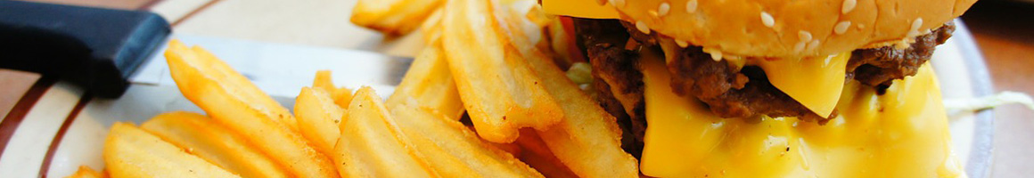 Eating American (New) Burger at Ted's Restaurant restaurant in Meriden, CT.